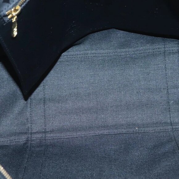 MCM Vicetos Logogram Shoulder Bag PVC Black Gold Auth - Picture 10 of 15